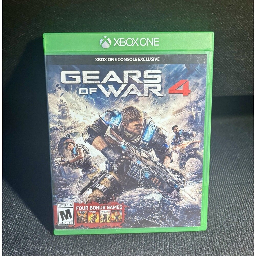 Gears of War 4 Xbox One with Case & Artwork – Tested, Working, Good Condition